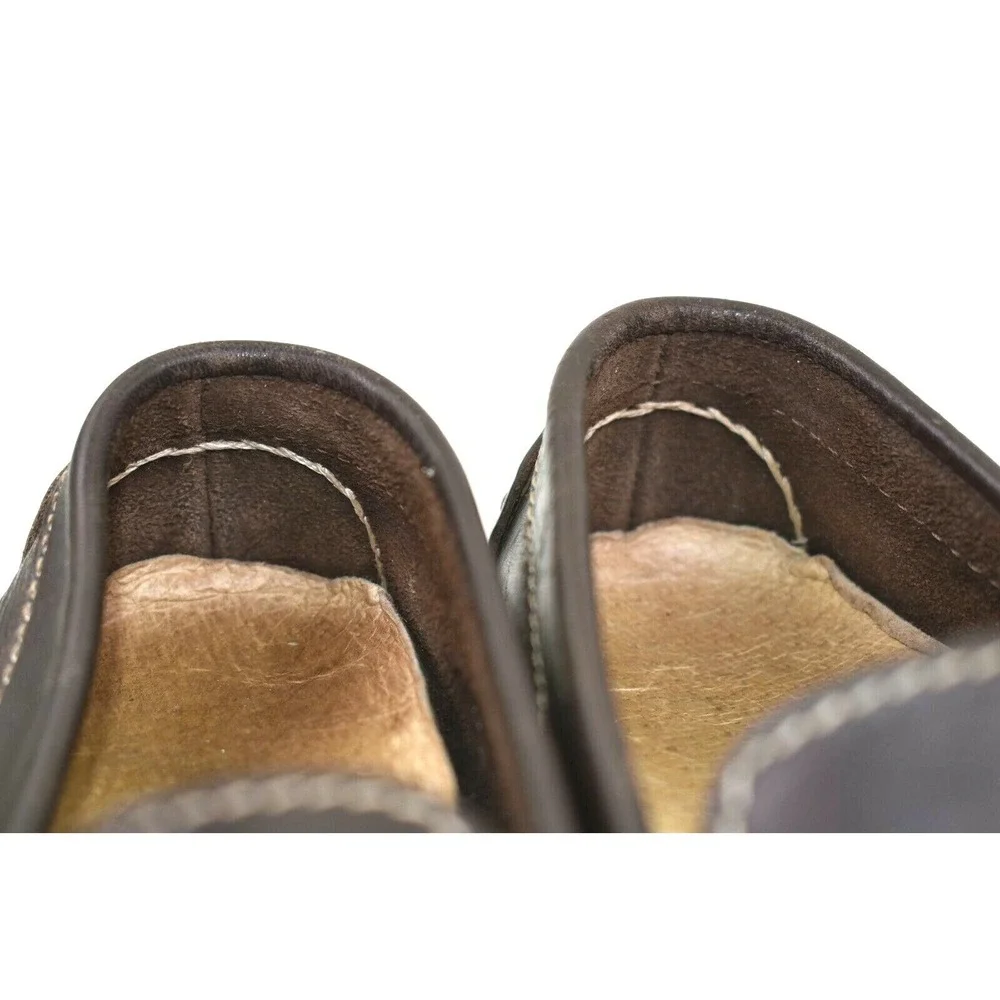 Papo‎ d'Anjo Womens Brown Leather Driving Loafers Moc Toe Shoes Size 6 US, 36 EU